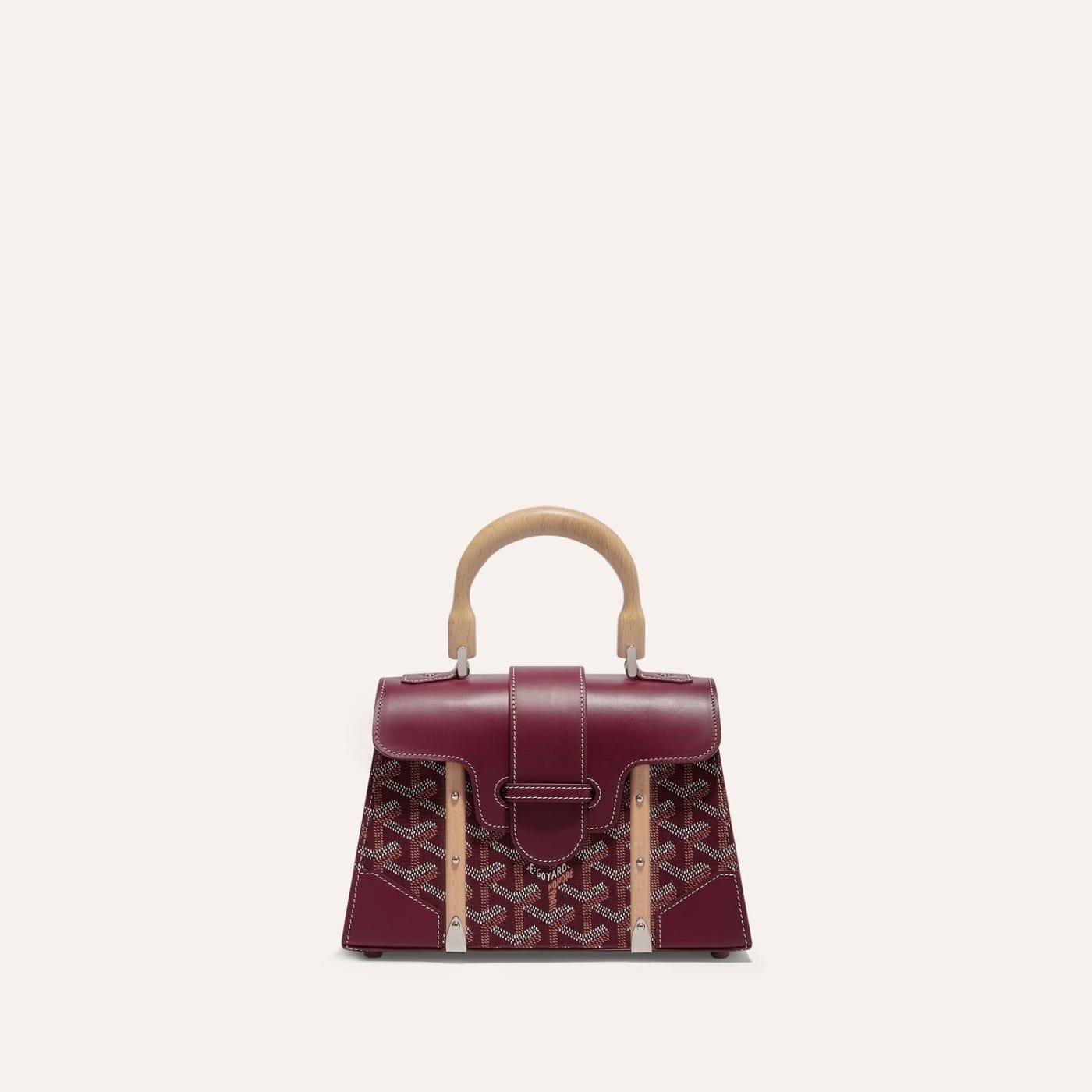 Goyard Saigon Structured Mini Bag Burgundy - Image 2